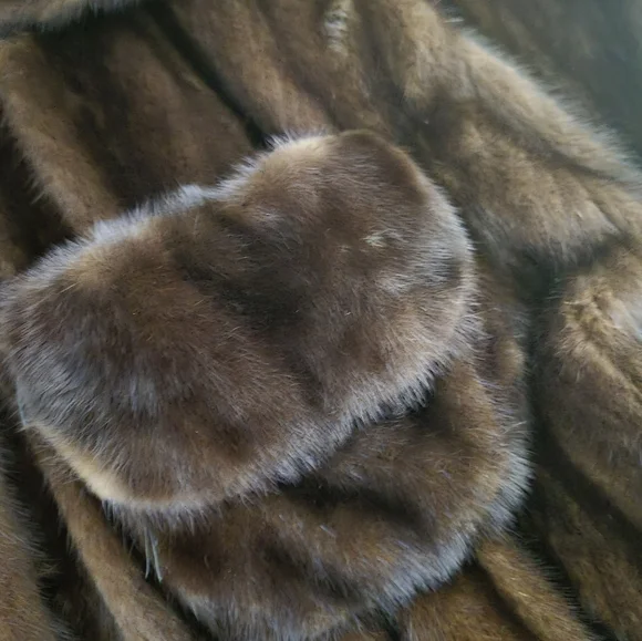 Mink Coat Vintage Sz 10 - Picture 4 of 16